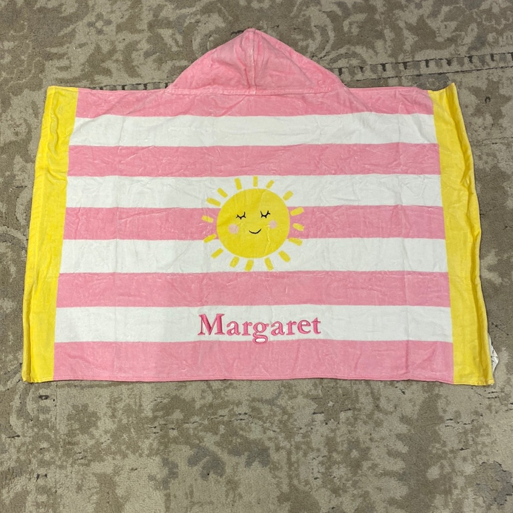 NWT Pottery Barn Kids Monogrammed Baby Towel